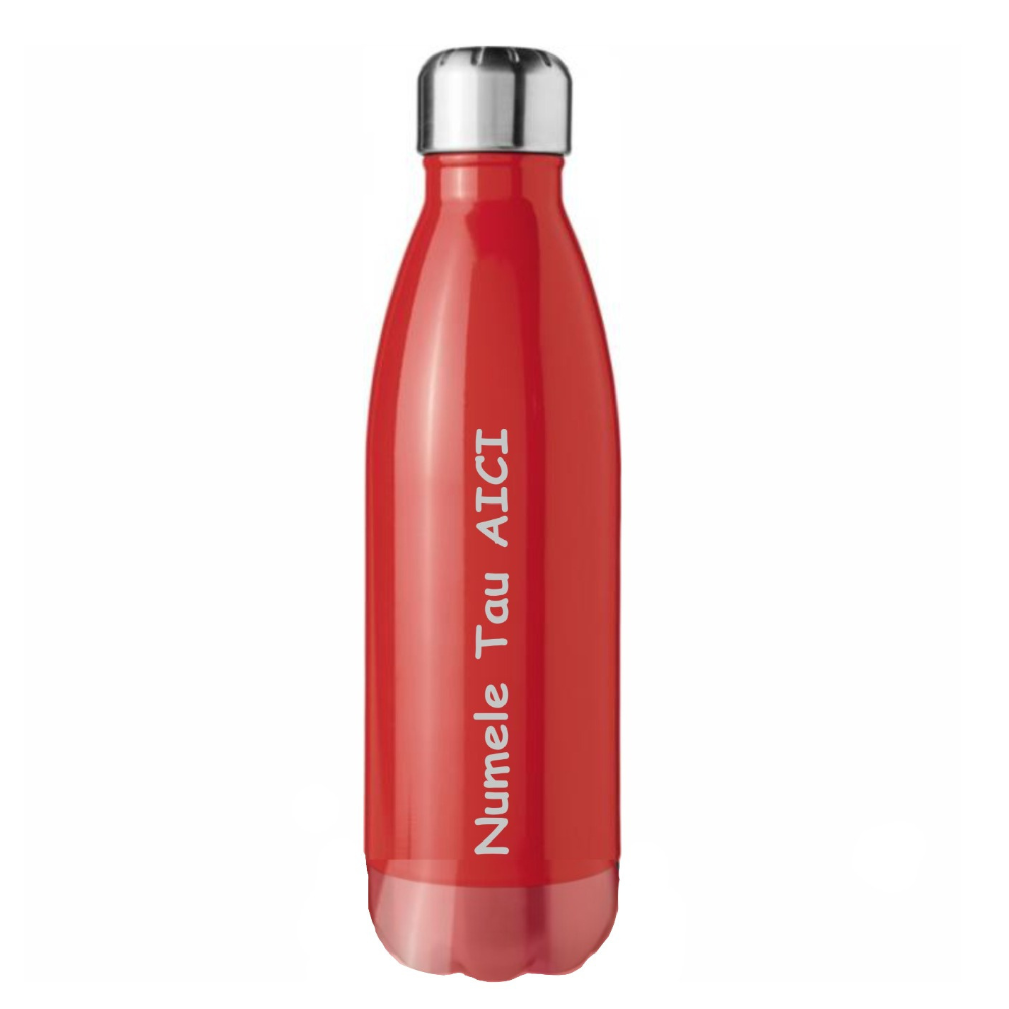 Sticla Termos din inox, personalizata in stilul tau, pereti dubli, Albastru